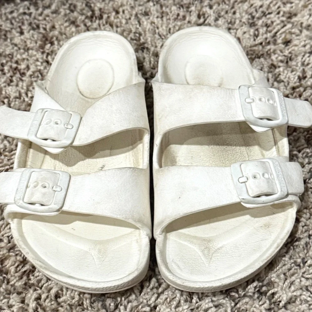 Birkenstock Kids Arizona EVA White Waterproof Sandals Size 32 EU 1-1.5 US Kids